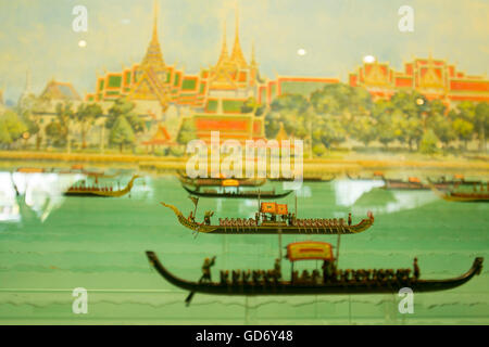 Das Royal Barges nationalen Museum in Banglamphu in der Stadt von Bangkok in Thailand in Südostasien. Stockfoto