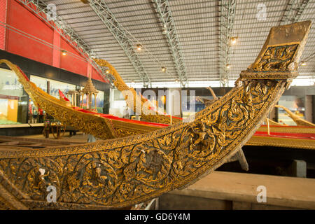 Das Royal Barges nationalen Museum in Banglamphu in der Stadt von Bangkok in Thailand in Südostasien. Stockfoto