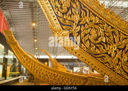 Das Royal Barges nationalen Museum in Banglamphu in der Stadt von Bangkok in Thailand in Südostasien. Stockfoto