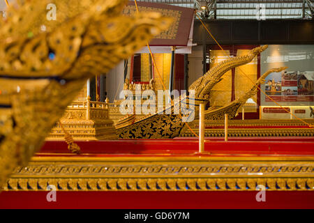 Das Royal Barges nationalen Museum in Banglamphu in der Stadt von Bangkok in Thailand in Südostasien. Stockfoto