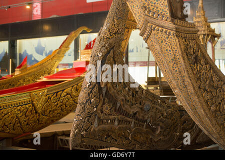 Das Royal Barges nationalen Museum in Banglamphu in der Stadt von Bangkok in Thailand in Südostasien. Stockfoto
