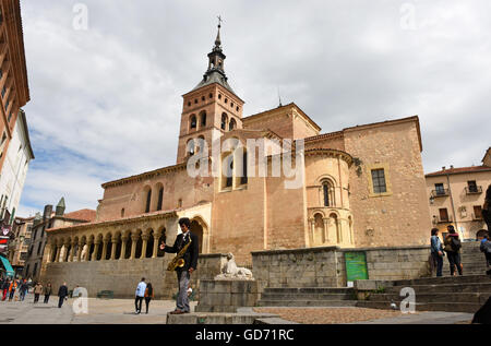 Segovia Spanien Plaza Medina Del Campo Stockfoto