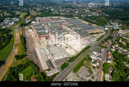 Luftaufnahme, OPEL-ich Pflanze, Abriss OPEL, Sanierung von Industriebrachen, Bochum, Ruhrgebiet, Nordrhein-Westfalen, Stockfoto