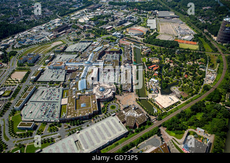 Antenne, Ansicht, Centro Oberhausen, Shopping-Mall, Einkaufszentrum, Neue Mitte Oberhausen, Oberhausen, Ruhrgebiet, Stockfoto