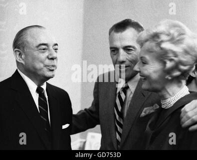 Richard Rodgers und Ed Sullivan Stockfoto