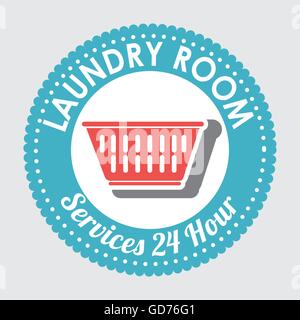 Waschküche isoliert Icon-design Stock Vektor