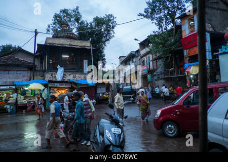 Die Panchavati hat eine besondere Bedeutung für Hindus als eine wichtige religiöse Stätte am Ufer des Flusses Godavari Stockfoto