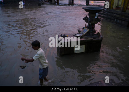 Die Panchavati hat eine besondere Bedeutung für Hindus als eine wichtige religiöse Stätte am Ufer des Flusses Godavari Stockfoto