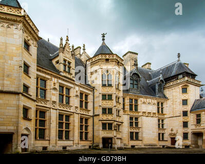 Bourges Europäische Kulturhauptstadt 2028, Jacques Coeur Palast, Departement Cher, UNESCO-Weltkulturerbe, Centre-Val de Loire, Frankreich, Europa Stockfoto