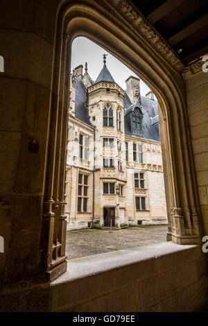 Bourges Europäische Kulturhauptstadt 2028, Jacques Coeur Palast, Departement Cher, UNESCO-Weltkulturerbe, Centre-Val de Loire, Frankreich, Europa Stockfoto