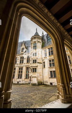 Bourges Europäische Kulturhauptstadt 2028, Jacques Coeur Palast, Departement Cher, UNESCO-Weltkulturerbe, Centre-Val de Loire, Frankreich, Europa Stockfoto