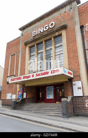 Die flattert Bingo und gesellig Clubgebäude Rushden Northamptonshire UK Stockfoto