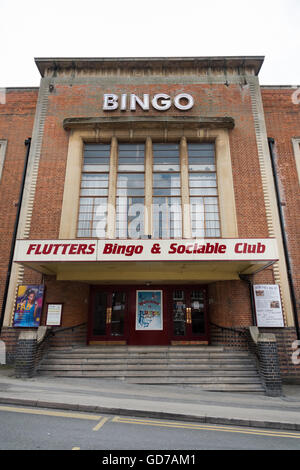 Die flattert Bingo und gesellig Clubgebäude Rushden Northamptonshire UK Stockfoto