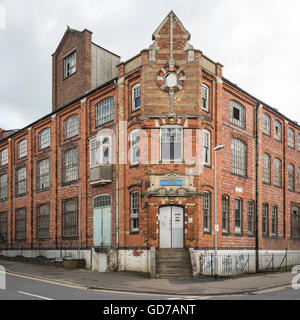 Einem alten, stillgelegten Fabrikgebäude in Wellingborough, Northamptonshire UK Stockfoto