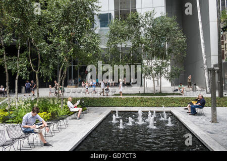 Museum für moderne Kunst, Abby Aldrich Rockefeller Sculpture Garden, NYC Stockfoto