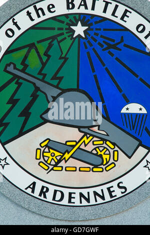 Schlacht der Ausbuchtung/Ardennen Veterans Memorial, Wesley Bolin Memorial Plaza, Phoenix, Arizona Stockfoto