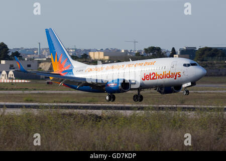 Jet2.com Boeing 737-33A [G-GDFB] Betrieb aus Manchester, UK. Stockfoto