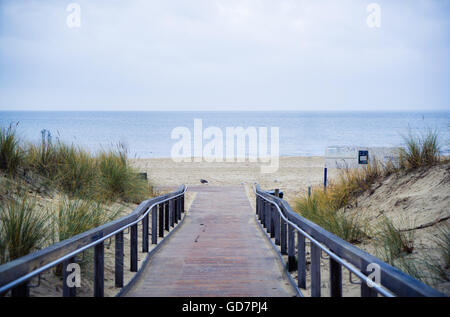 Rerik Steg Weg zu Strand und Meer Stockfoto