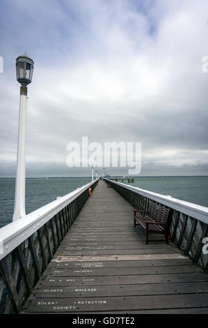 Yarmouth Pier auf der Isle Of Wight, Großbritannien Stockfoto