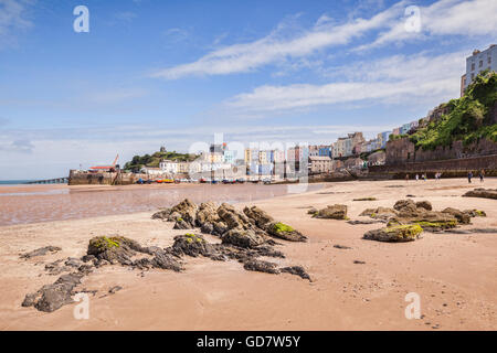 Nordstrand, Tenby, Pembrokeshire, Wales, UK Stockfoto