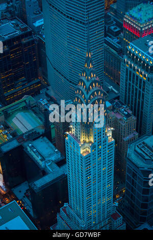 Das Chrysler Building ist eine Art Déco-Hochhaus befindet sich auf der East Side von Midtown Manhattan in New York City Stockfoto