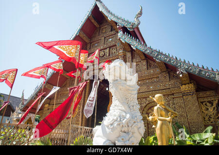 der Wat Mahawan in der Stadt Chiang Mai im Norden Thailands in Thailand in Südostasien. Stockfoto