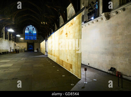 Die Ethik von Staub, eine Kunstinstallation in der Westminster Hall, in der Palace of Westminster, London, durch Jorge Otero-Pailos. Stockfoto