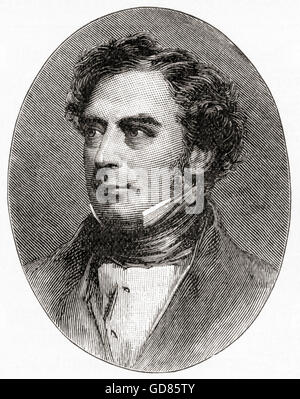 Robert Stephenson, 1803 – 1859. Englische Eisenbahn und Bauingenieur, Sohn von George Stephenson. Stockfoto