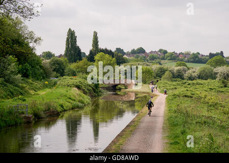 Staveley Kanal l in der Nähe von Chesterfield Derbyshire England Stockfoto