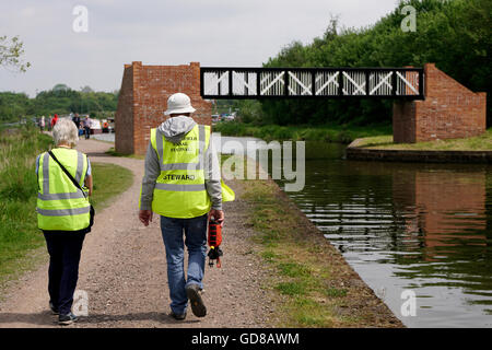 Kanal-Festival in der Nähe von Chesterfield Derbyshire England Stockfoto