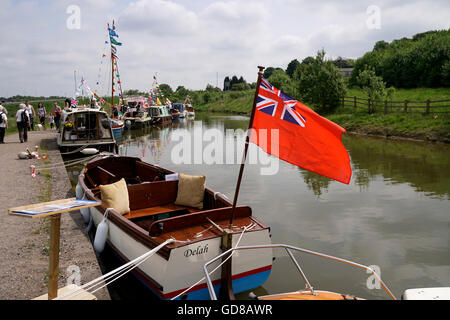 Kanal-Festival in der Nähe von Chesterfield Derbyshire England Stockfoto