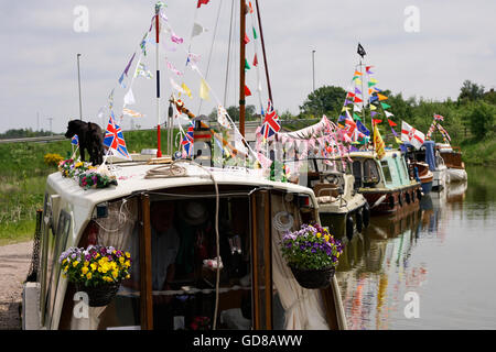 Kanal-Festival in der Nähe von Chesterfield Derbyshire England Stockfoto