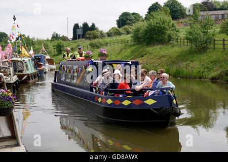 Kanal-Festival in der Nähe von Chesterfield Derbyshire England Stockfoto