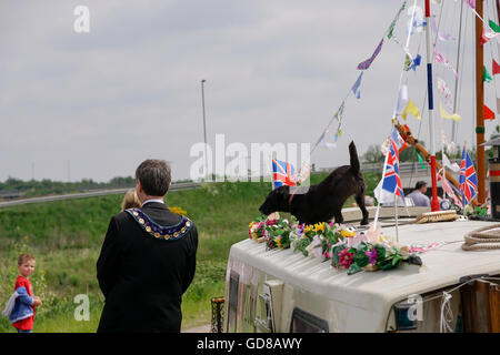 Kanal-Festival in der Nähe von Chesterfield Derbyshire England Stockfoto