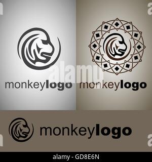 Logo-Konzepte, die auf einfache Weise entwickelt, so dass es Verwendung für mehrere schlägt wie Logo, Zeichen, Symbole oder Icons. Stock Vektor