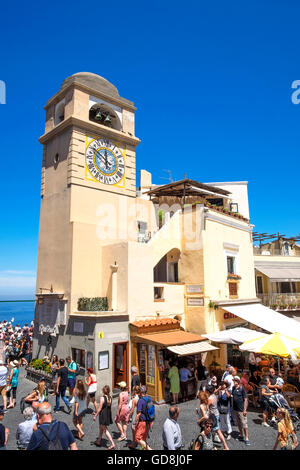 Die Kirche von Santo Stefano in Piazza Umberto, Capri, Italien Stockfoto