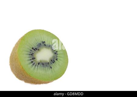 Kiwi auf weißem Hintergrund Stockfoto