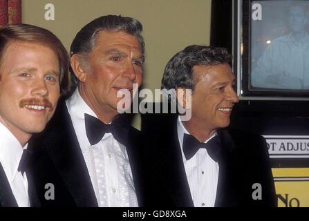 Don Knotts mit Andy Griffith und Ron Howard 1982. 4. Januar 2006. ©-© Roger Karnbad/ZUMA Draht/Alamy Live-Nachrichten Stockfoto