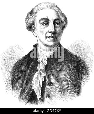 Jacques Necker (1732 – 1804 war ein französischer Staatsmann der Schweizer Geburt und Finance Minister von Louis XVI, eine Stelle bekleidete er im Vorfeld der französischen Revolution im Jahre 1789. Stockfoto