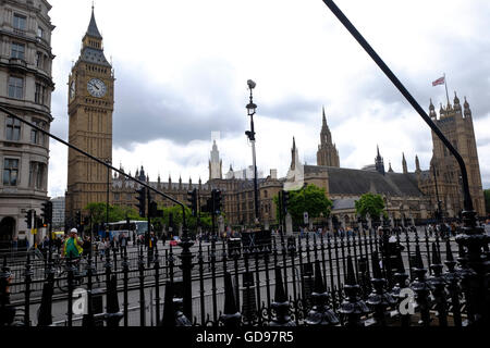 Westminster Abby und der Turm von Big Ben London Sehenswürdigkeiten Stockfoto