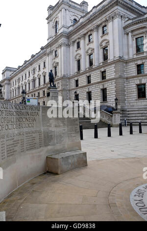 Das Bali Bombardierungen Denkmal ist ein dauerhaftes Denkmal im Zentrum von London für die Opfer der Bombardierungen 2002 in Bali, Indonesien. Stockfoto