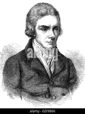 William Wilberforce (1759 – 1833) war ein englischer Politiker, Philanthrop und ein Führer der Bewegung, den Sklavenhandel abzuschaffen. A native of Kingston upon Hull, Yorkshire, er begann seine politische Karriere und wurde ein unabhängiger Abgeordneter für Yorkshire (1784 – 1812). Im Jahre 1785 wurde er eine evangelische Christen, führte zu großen Veränderungen zu seinem Lebensstil und ein lebenslanges Anliegen einer Reform. Stockfoto