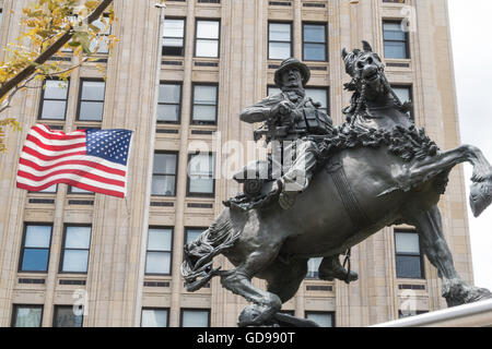 Amerikas Antwort Denkmal, De Oppresso Liber, Liberty Park auf das World Trade Center, NYC, USA Stockfoto