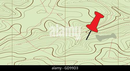 Abstrakte topografische Karte Stock Vektor