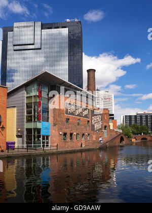 Regency Wharf am Birmingham Kanal an Gas Street Basin Birmingham West Midlands in England Stockfoto