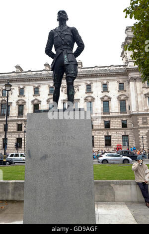 Eine Statue von Jan Christian Smuts City of London Stockfoto