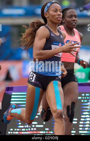 Eugene, USA. 10. Juli 2016. Barbara Nwaba gewinnt Siebenkampf der Frauen bei den 2016 USATF Olympic Trials im historischen Hayward Fie Stockfoto