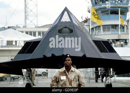 Die f-117 Nighthawk Stealth-Fighter Stockfoto