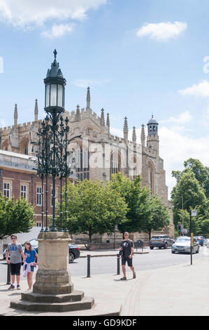 Hauptstraße in Eton zeigt Eton College Chapel, Slough Road, Eton, Berkshire, England, Vereinigtes Königreich Stockfoto