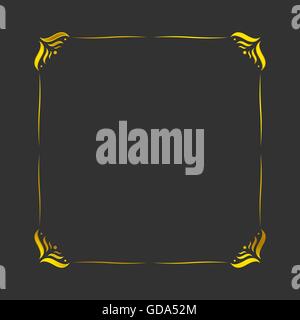 Vintage gold Rahmen Stock Vektor